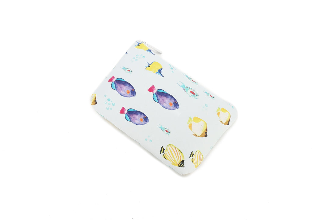 Pouch Gusset Small Fish Ohana Blue