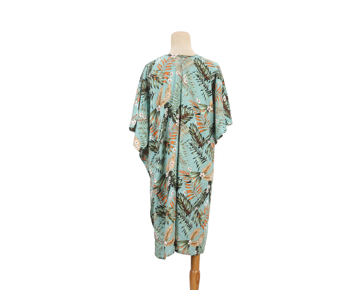 Coverup Nikki Monstera Fern Teal