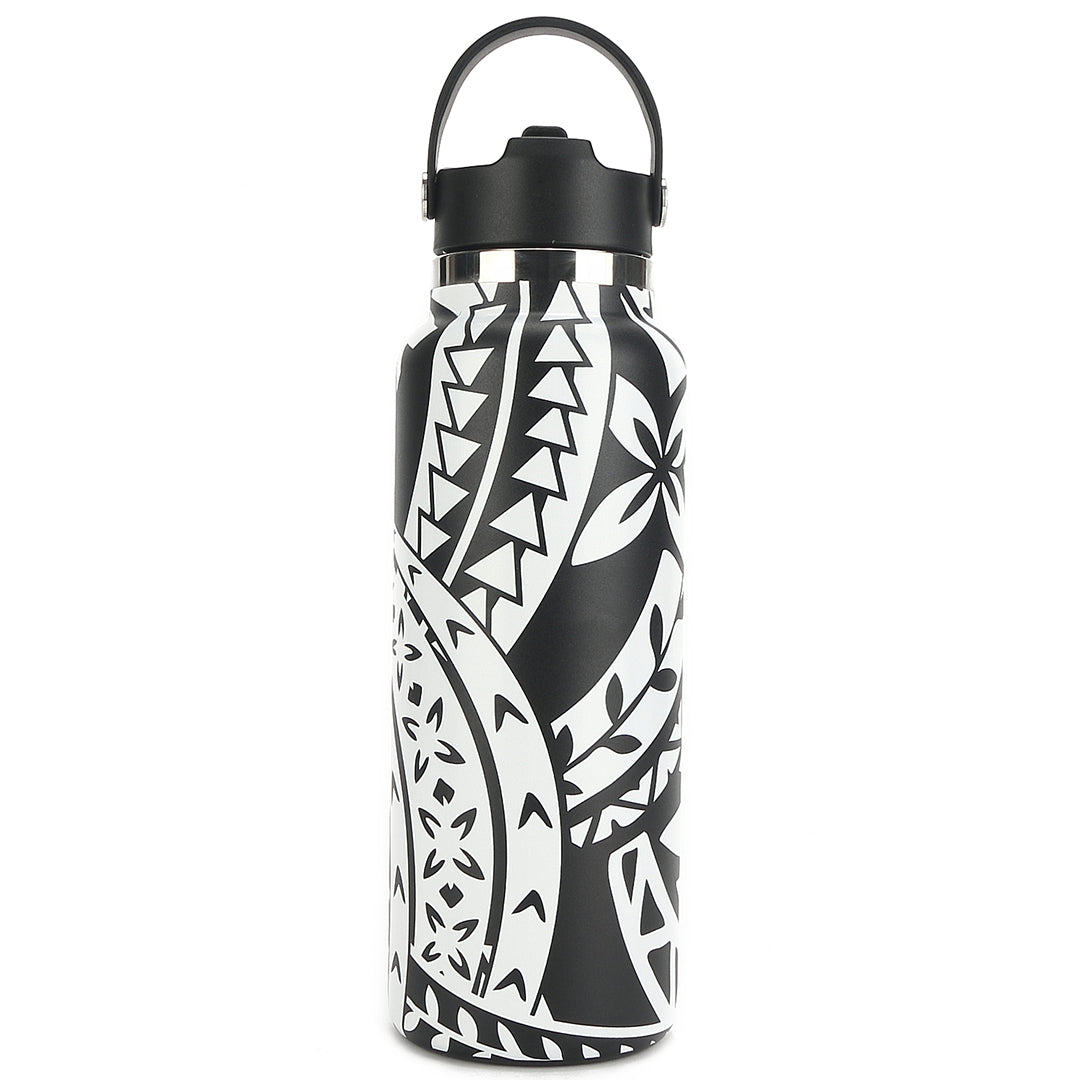 Insulated Water Bottle 32oz Tiare Infinity Grey – Happy Wahine