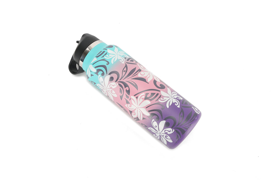 Insulated Water Bottle 40oz Tiare Infinity Aqua-Pink-Purple