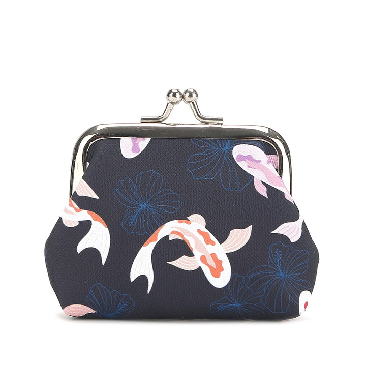 Pouch Coin Large Koi Navy
