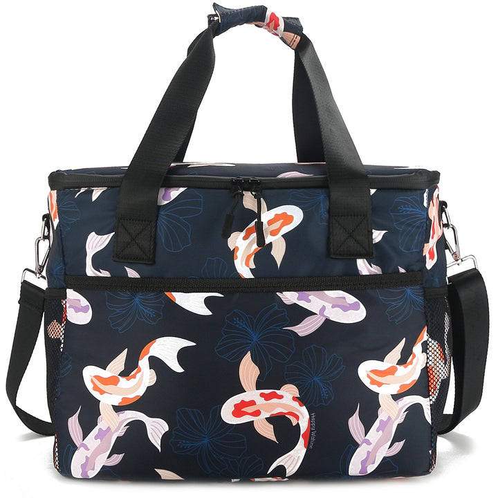 Cooler Tote Large Koi Navy