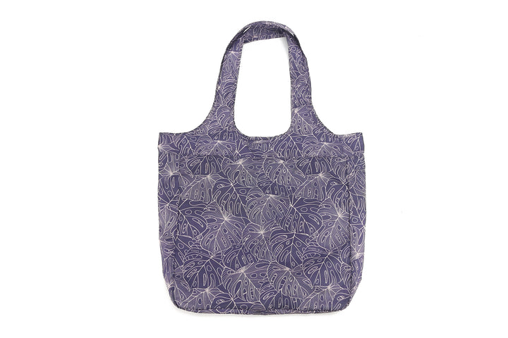 Foldable Bag Jacqueline Monstera Lines Grey