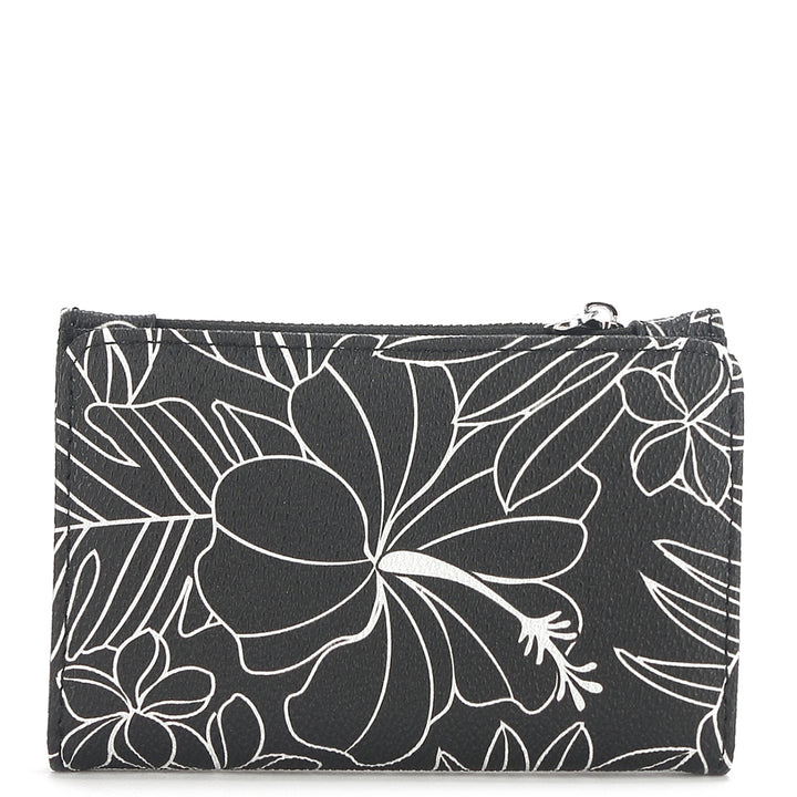 Wallet Joanne Hibiscus Lines Black