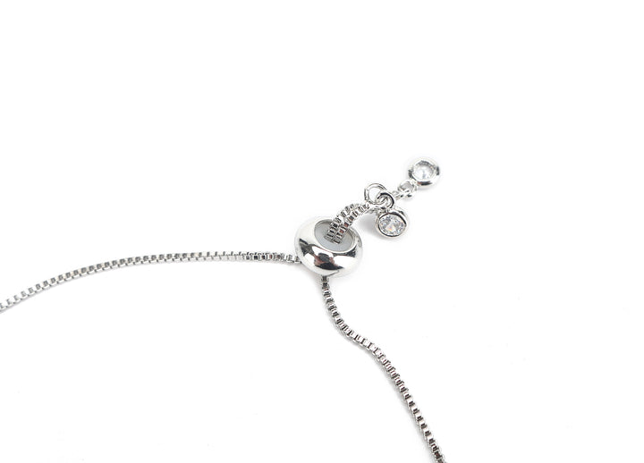 JW Crystal Bracelet Butterfly Silver