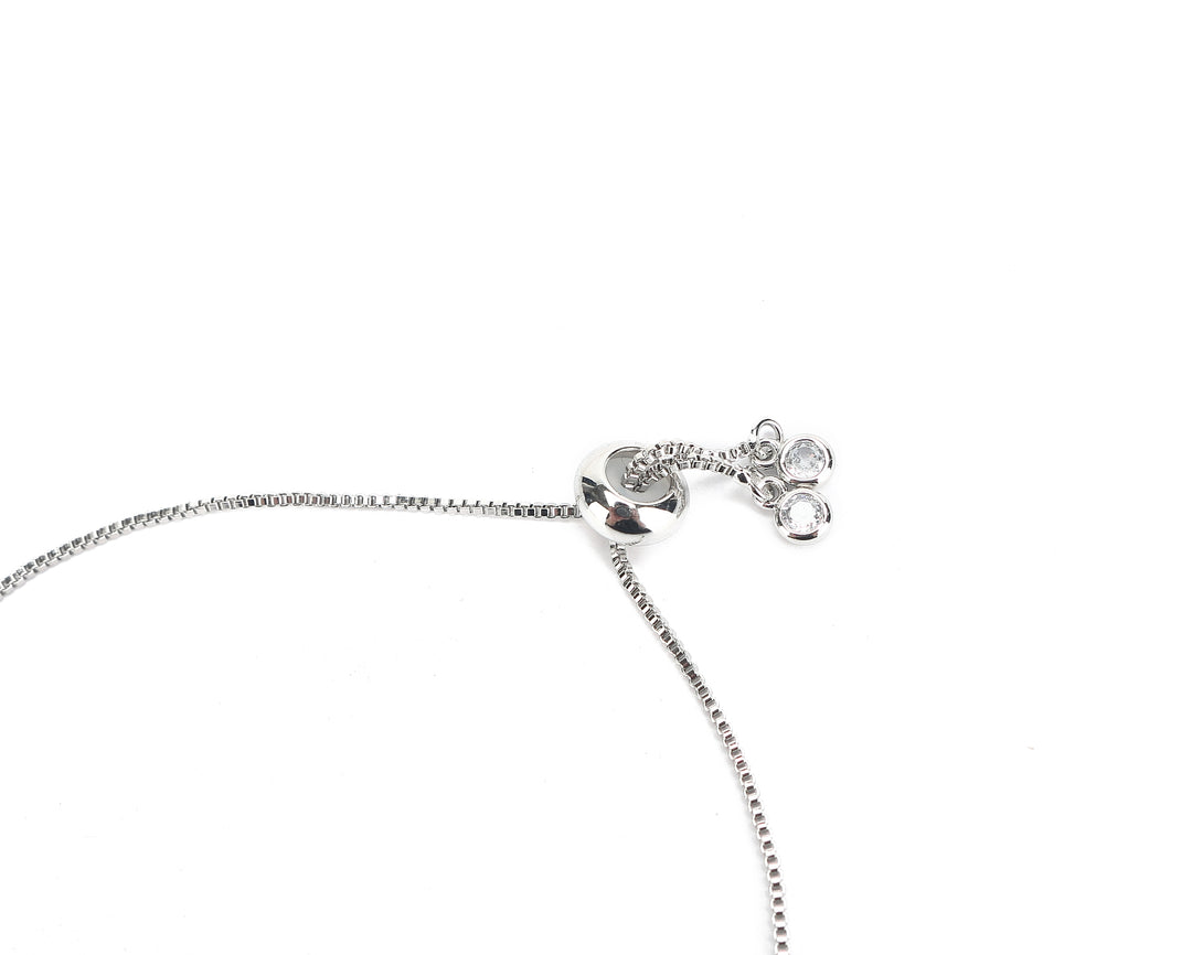 JW Crystal Bracelet Pineapple Small Silver