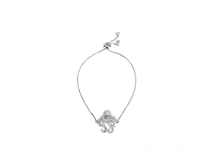 JW Crystal Bracelet Octopus Silver