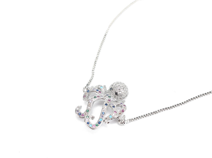 JW Crystal Bracelet Octopus Silver