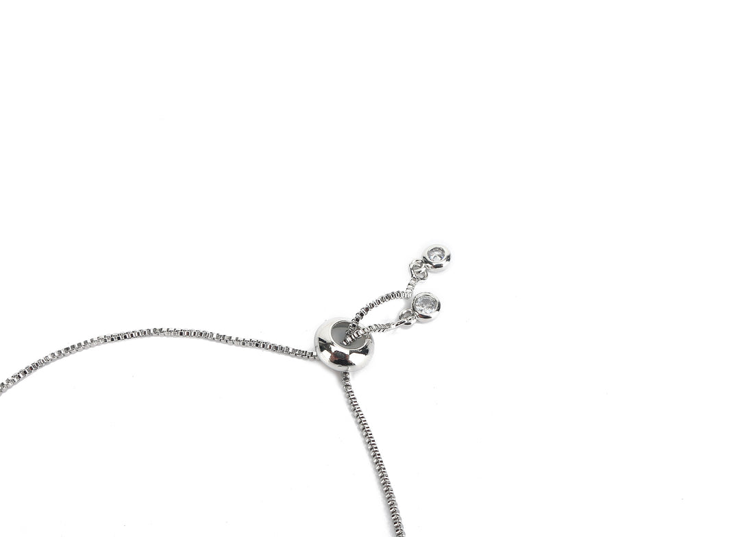 JW Crystal Bracelet Butterfly Pair Silver