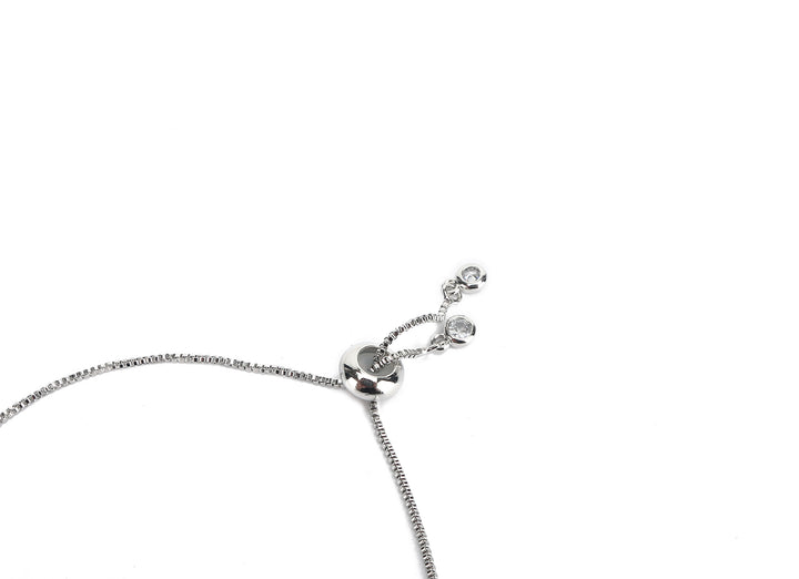 JW Crystal Bracelet Butterfly Pair Silver