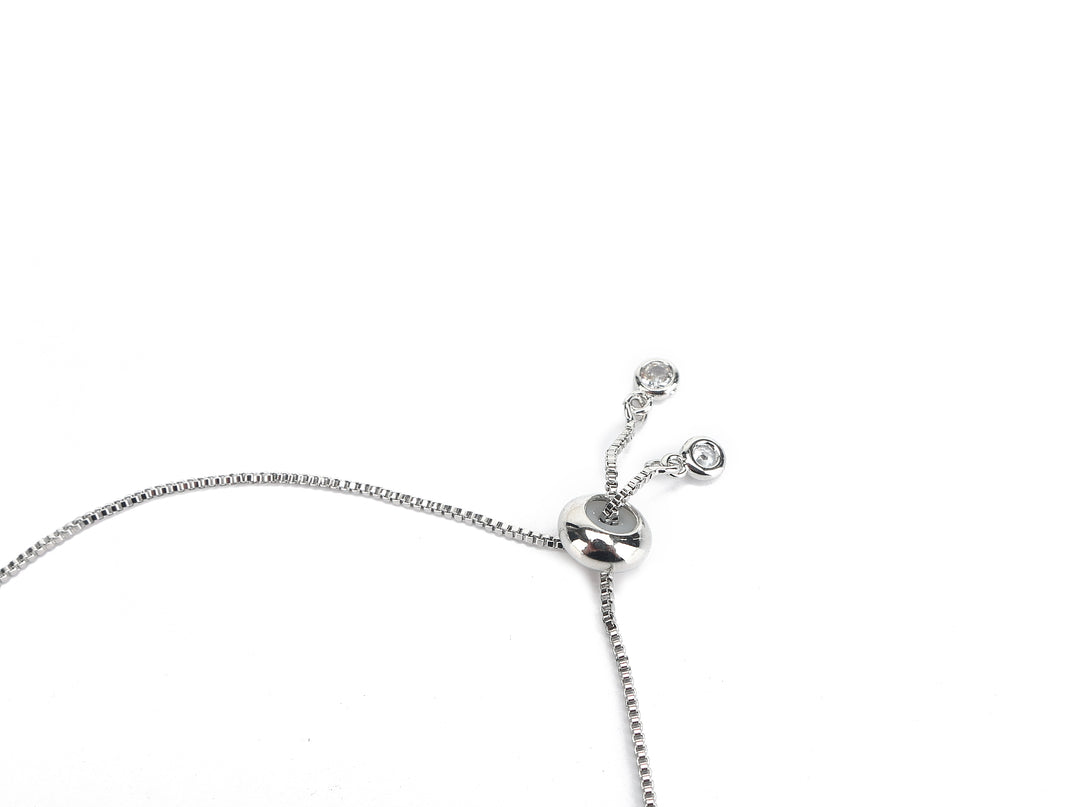 JW Crystal Bracelet Love Silver