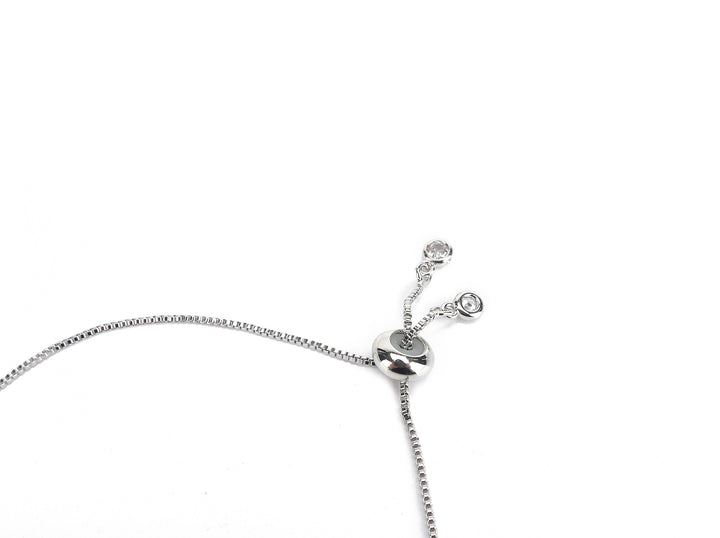 JW Crystal Bracelet Love Silver