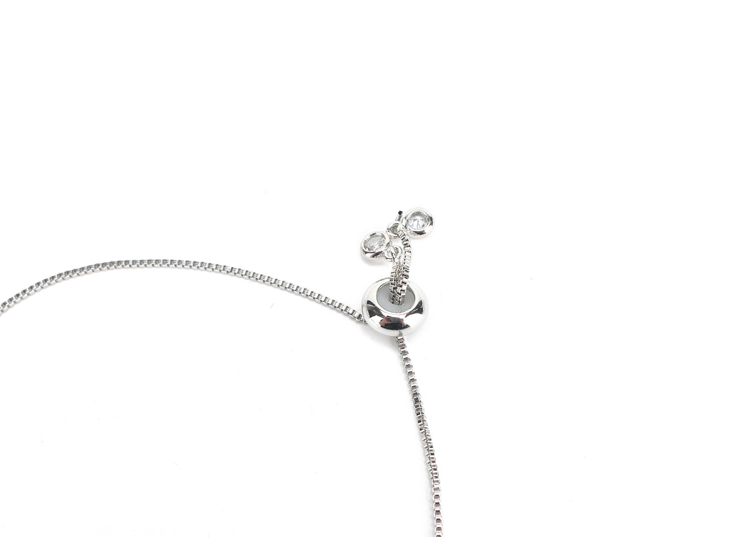 JW Crystal Bracelet Pineapple Large Silver