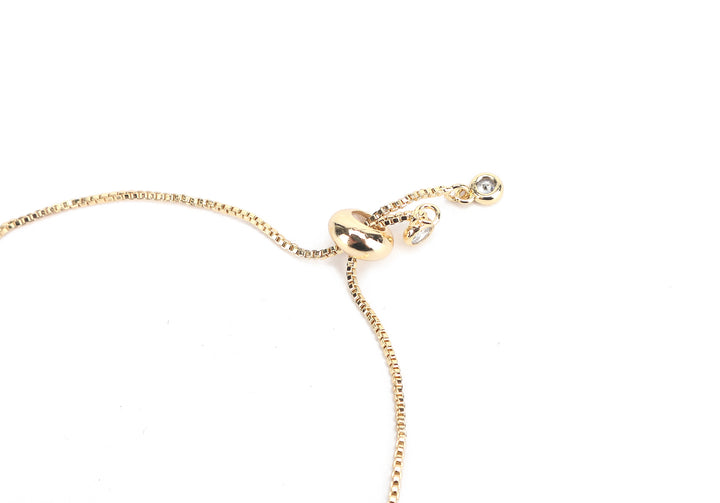 JW Crystal Bracelet Airplane Gold