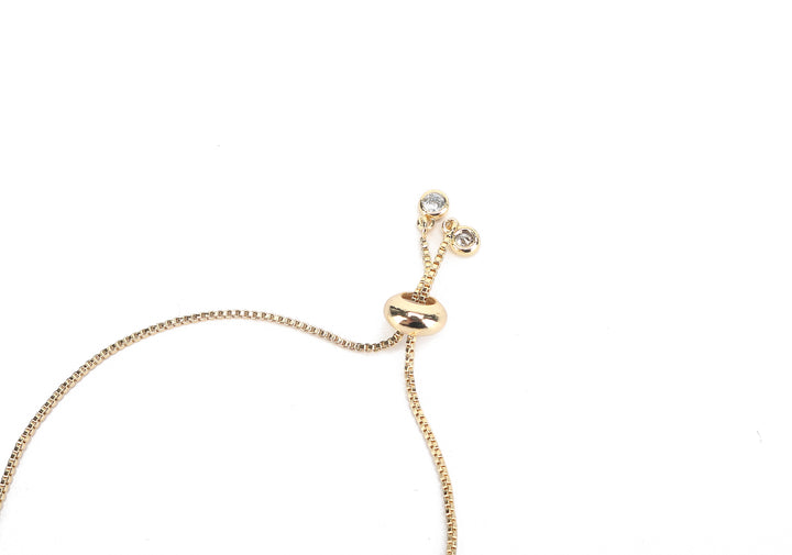 JW Crystal Bracelet Pineapple Small Gold
