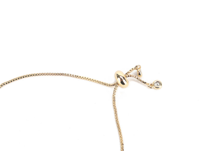 JW Crystal Bracelet Butterfly Pair Gold