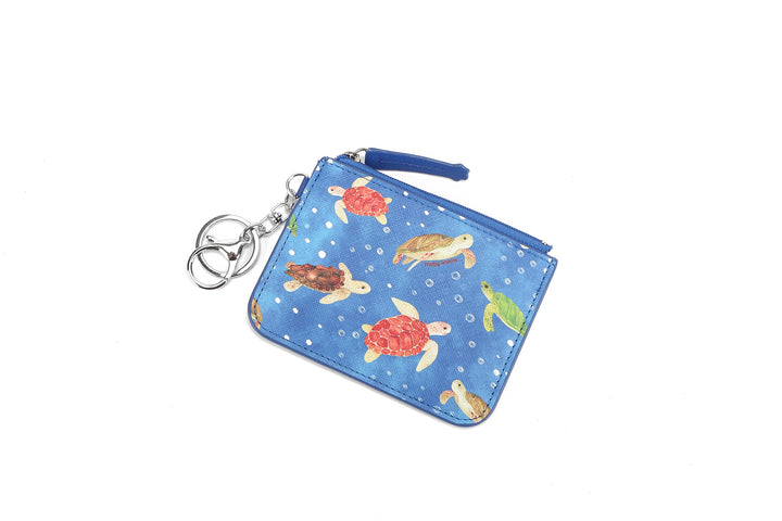 Card Case May Local Turtles Blue