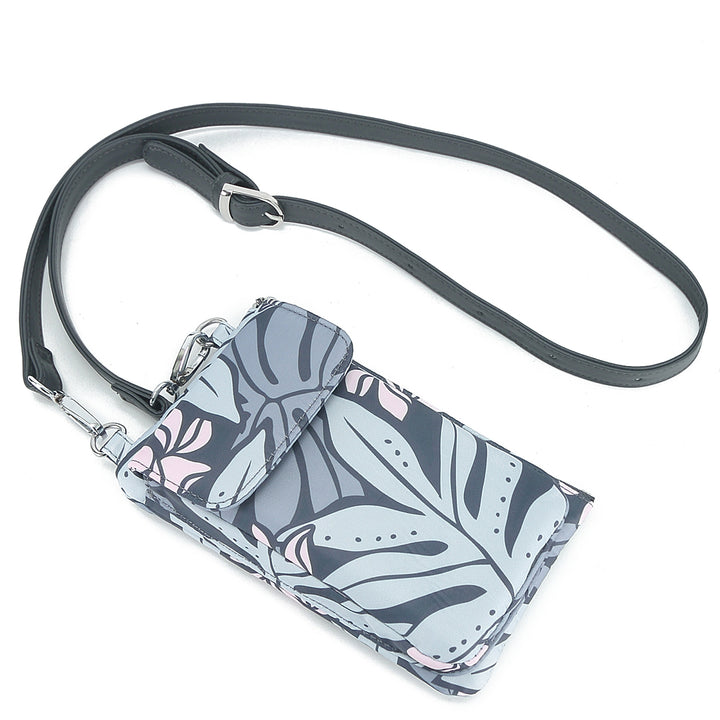Crossbody Phone Wallet Anna Ke'olu Laua'e Grey