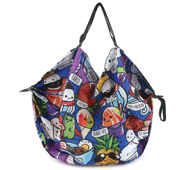 Foldable Bag Jazmine Craving Hawaii Blue