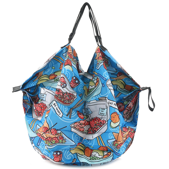 Foldable Bag Jazmine Poke Competition Blue