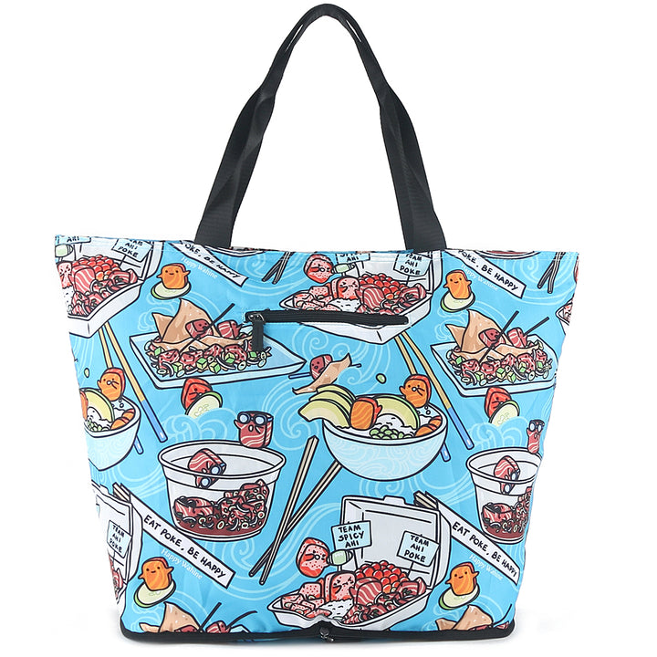 Foldable Tote James Poke Competition Blue