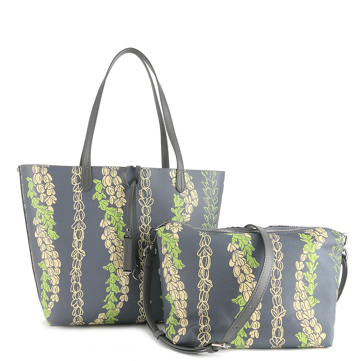Reversible Tote Nancy Large Pakalana Grey