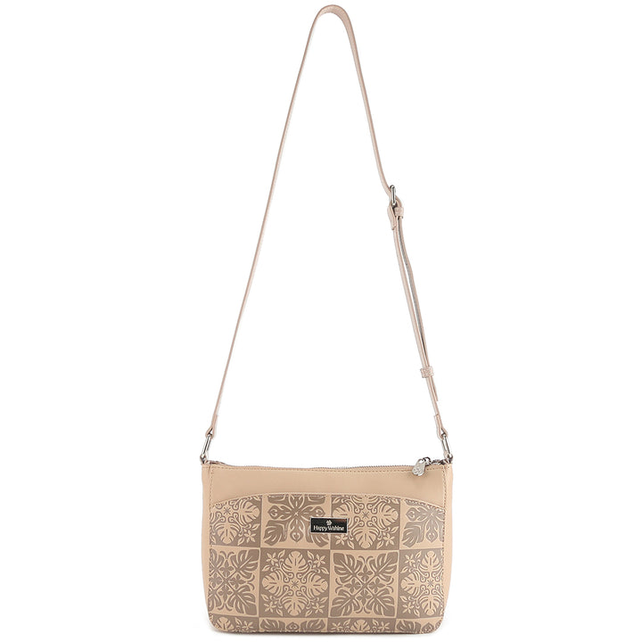 Crossbody Brittney Quilt Embossed Beige