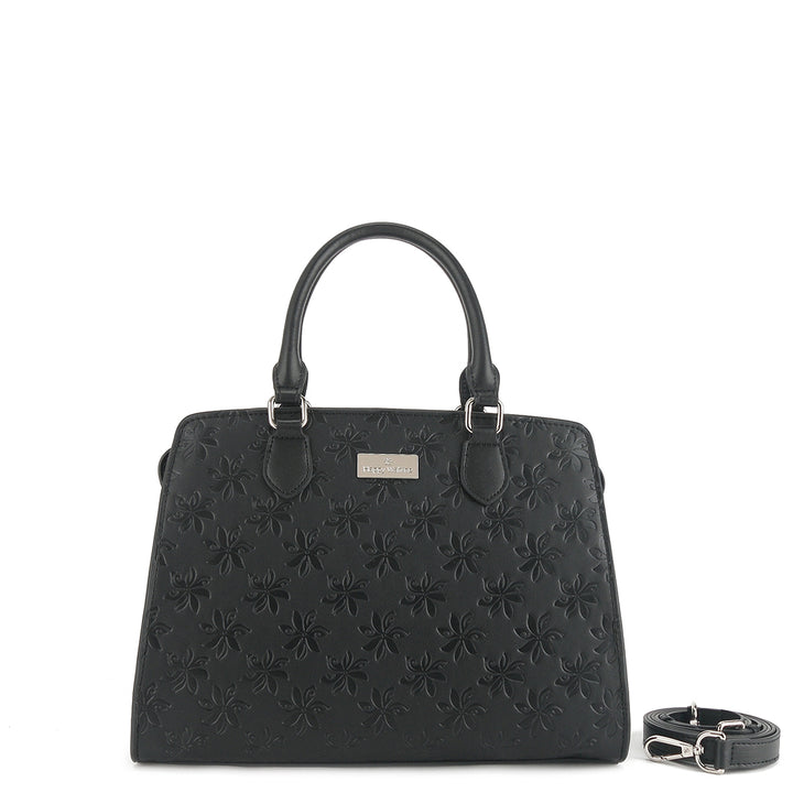 Satchel Gigi Tiare Embossed Black