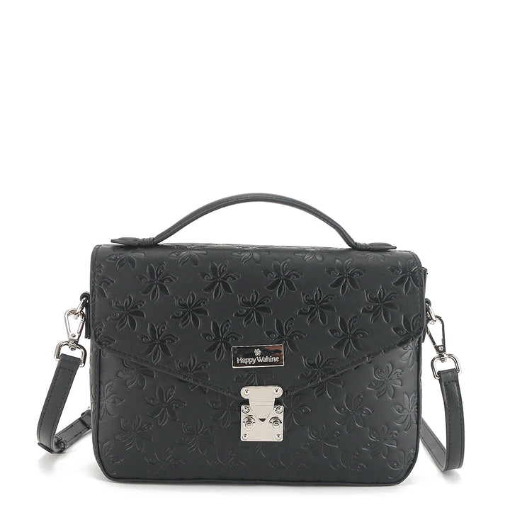 Satchel Alice Tiare Embossed Black