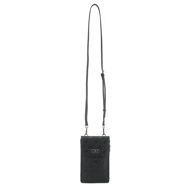 Crossbody Anna Tiare Embossed Black