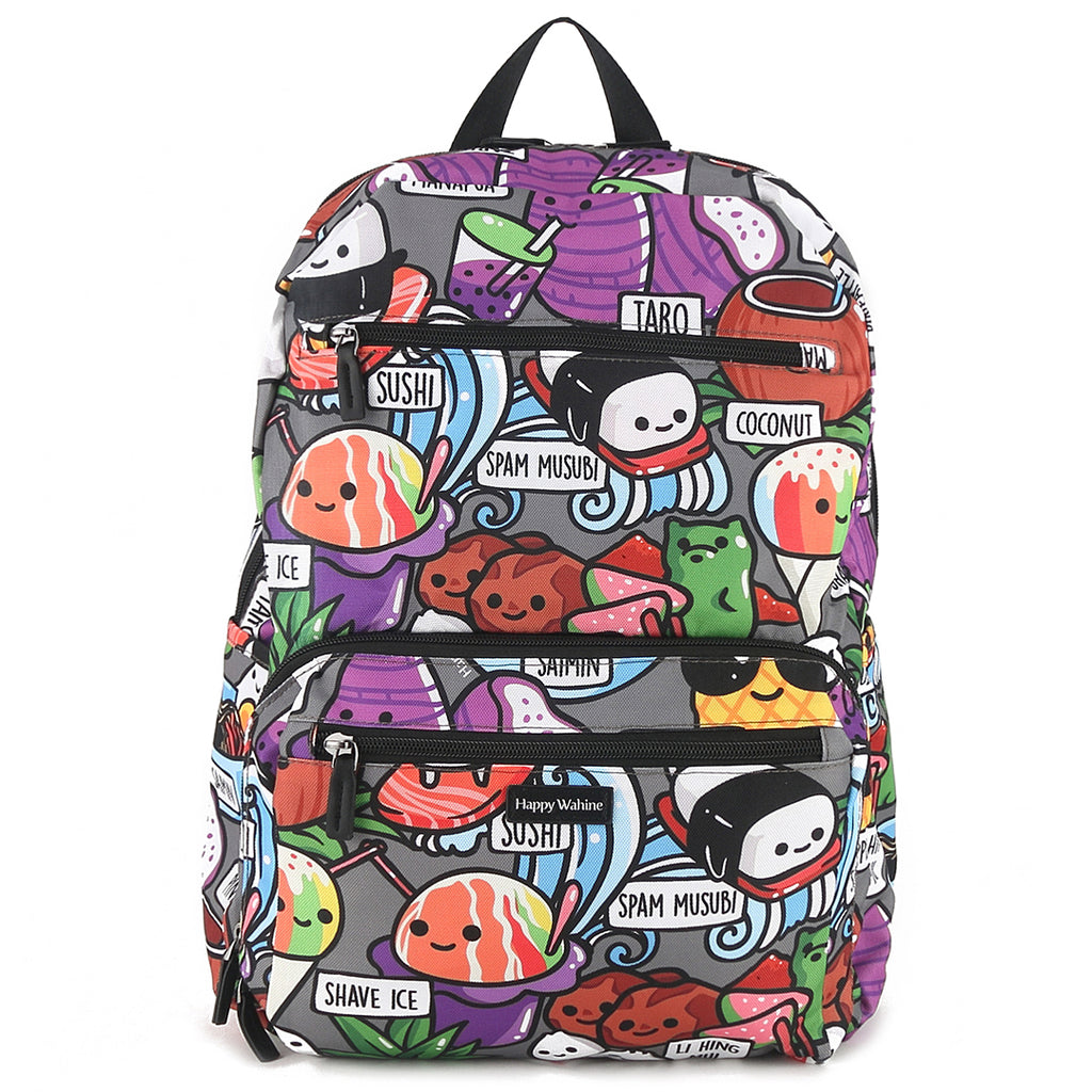Backpack Melanie Craving Hawaii Grey – Happy Wahine display picture 3