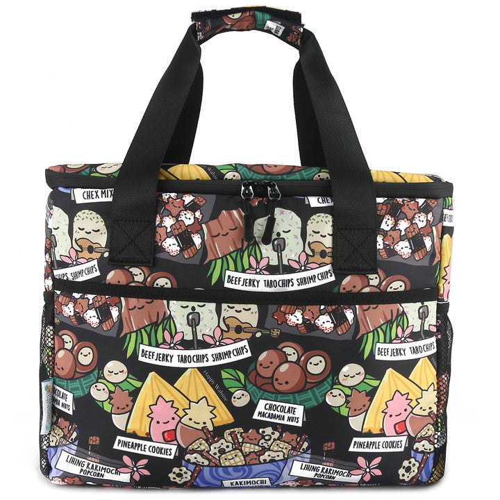 Cooler Tote Large Local Snacks Black