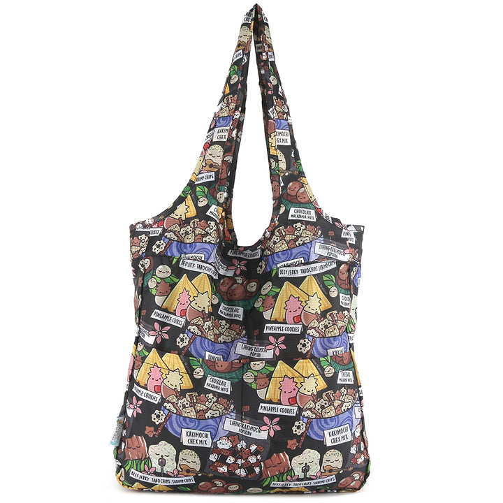 Foldable Bag Jacqueline Local Snacks Black