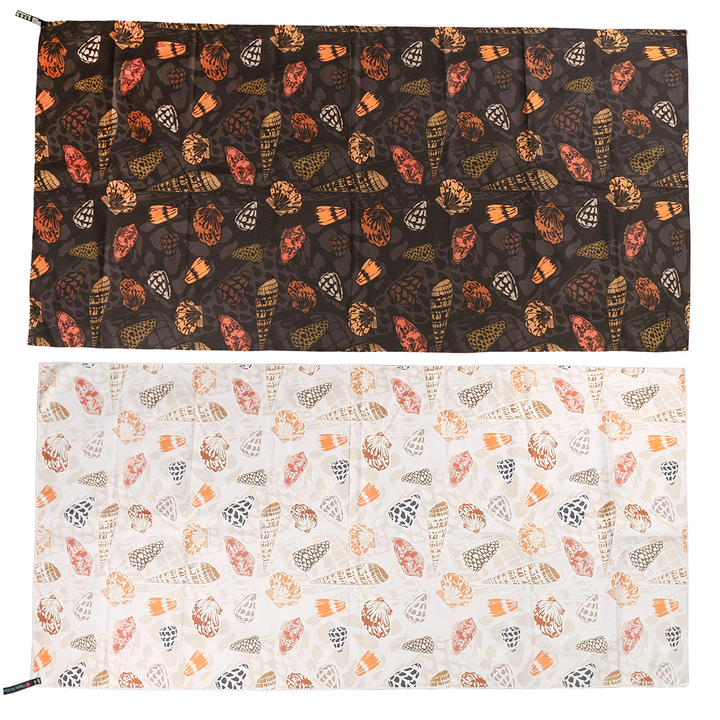 Beach Towel Reversible Cone Shells White