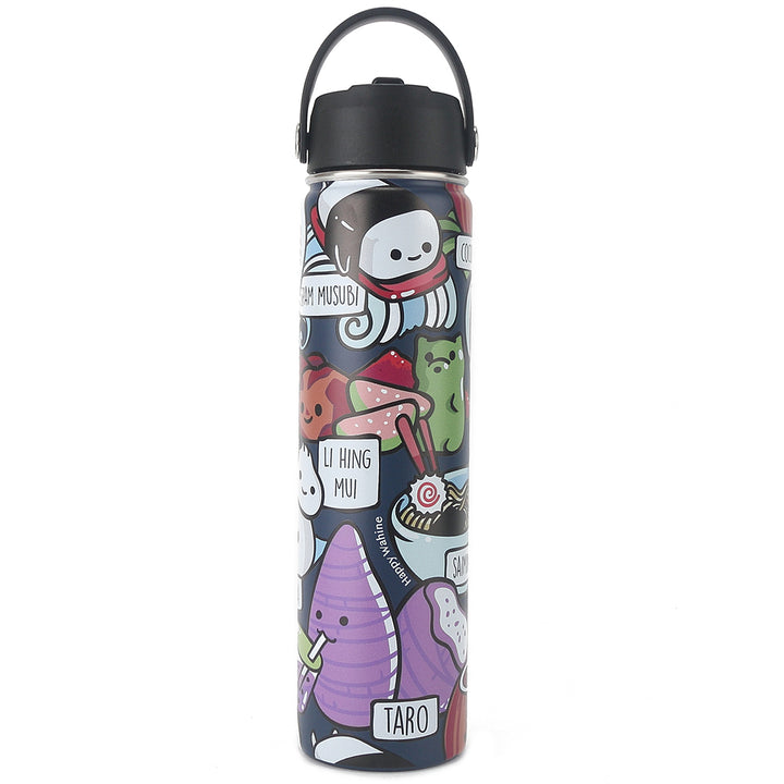 Insulated Water Bottle 24oz Craving Hawaii Navy
