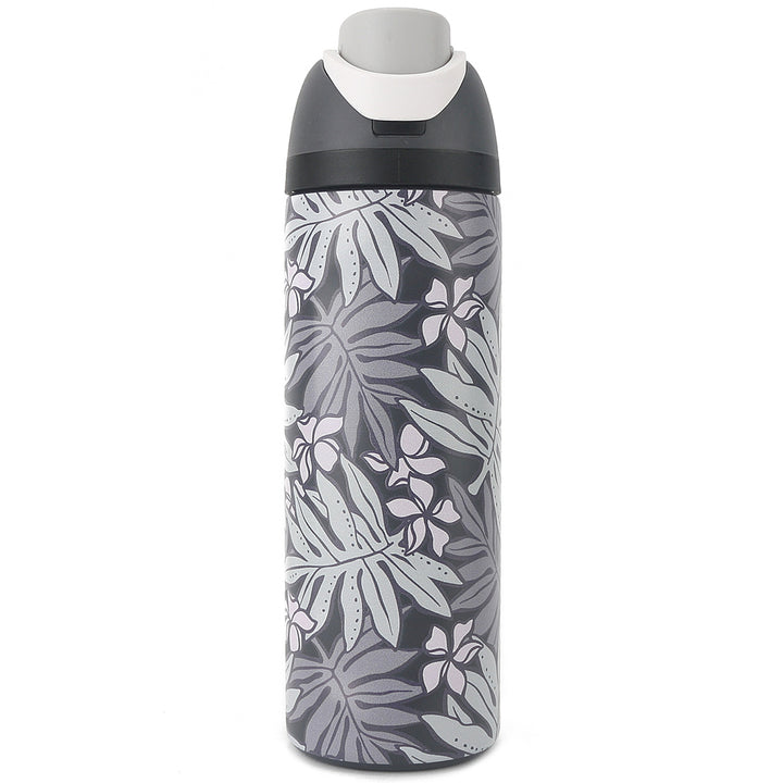 Insulated Water Bottle 24oz Snap Lauae Dark Grey