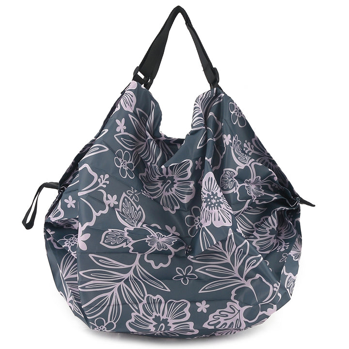 Foldable Bag Jazmine Cherry Blossom Pink Grey