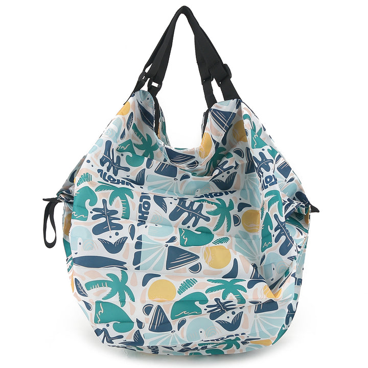 Foldable Bag Jazmine Aloha Abstract Beige