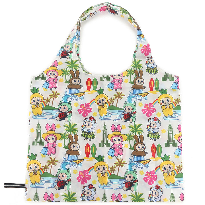Foldable Bag Jake Aloha Monstera Beige