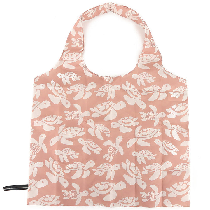 Foldable Bag Jake Aloha Turtles Pink