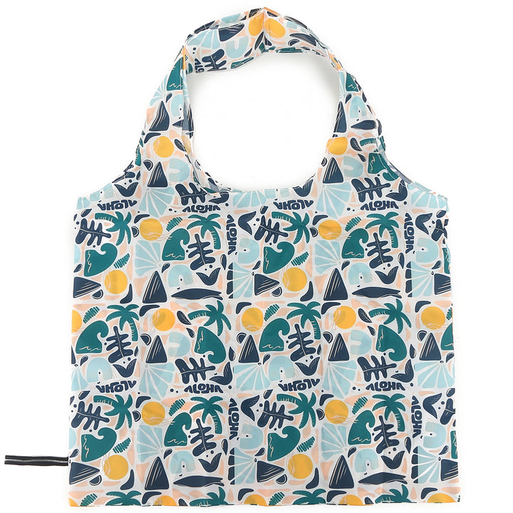 Foldable Bag Jake Aloha Abstract Beige