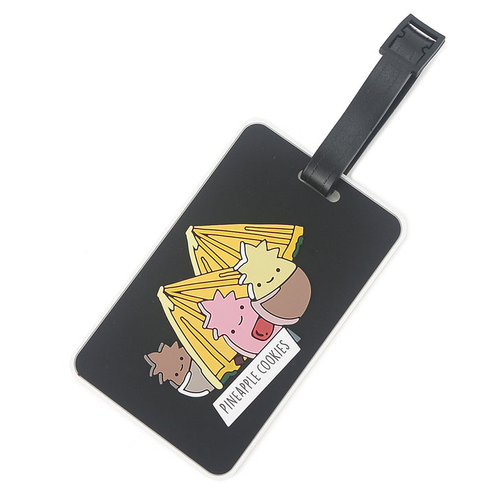 Luggage Tag Pineapple Cookies