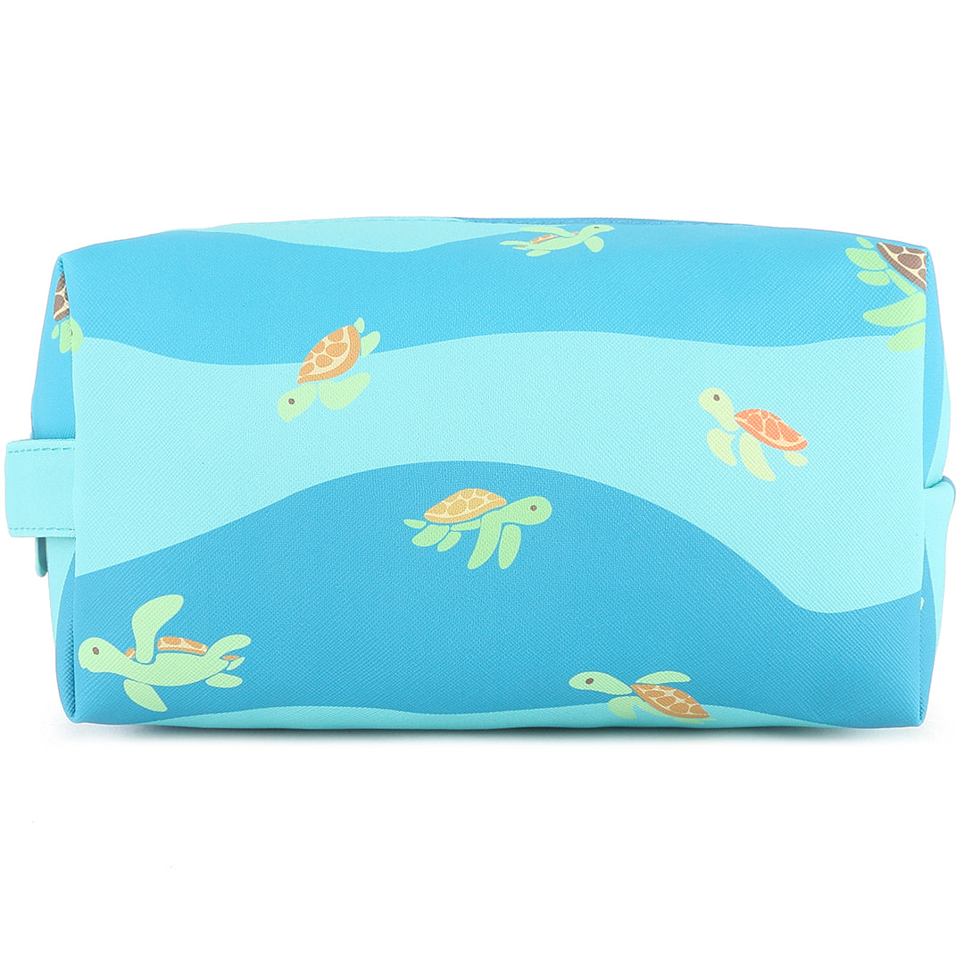 Pouch Cosmetic Mini Turtles Blue