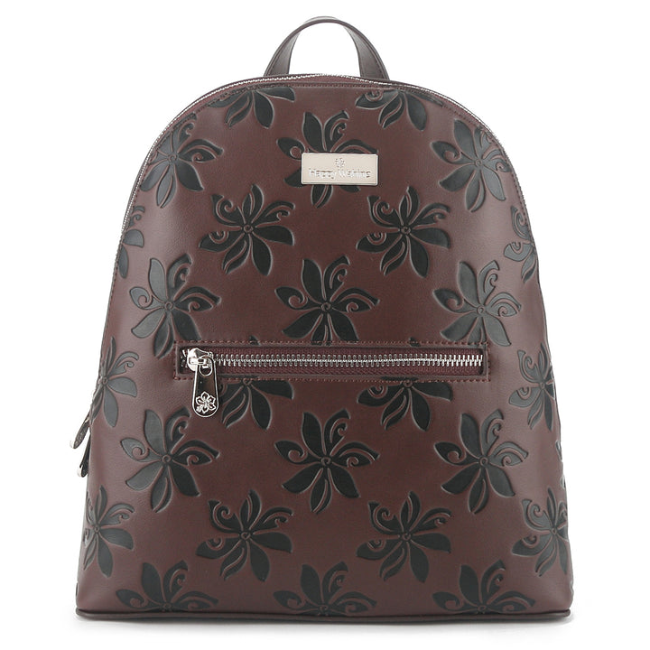 Backpack Tiffany Tiare Brown Embossed