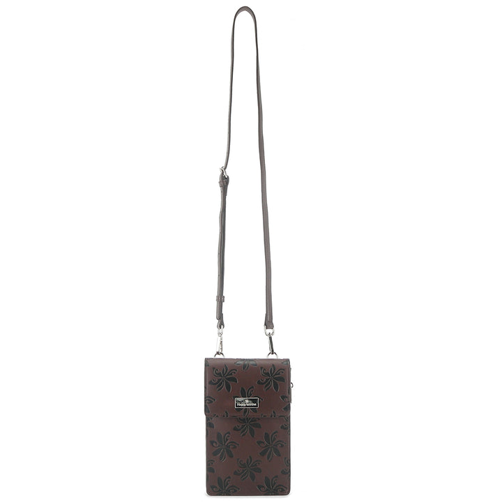 Crossbody Anna Tiare Brown Embossed