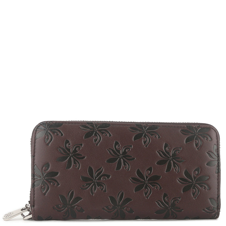 Wallet Kaylee Tiare Embossed Brown