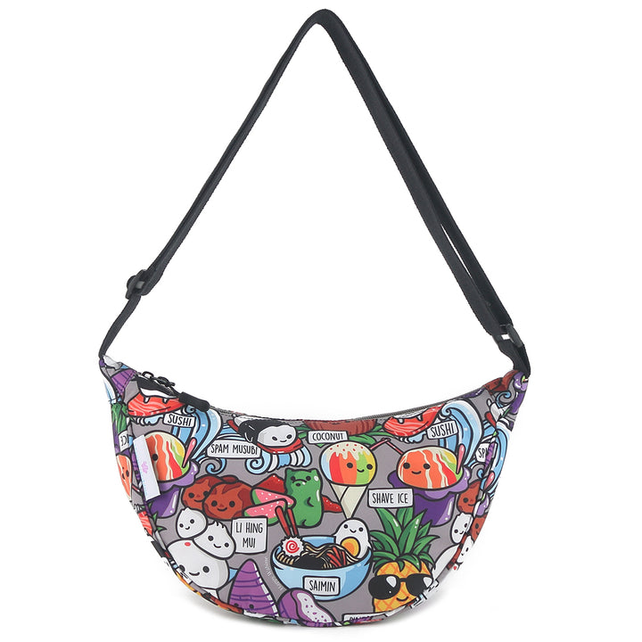 Crossbody Moon Bag Craving Hawaii Grey