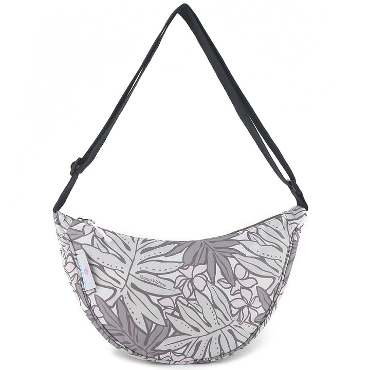 Crossbody Moon Bag Lauae Grey