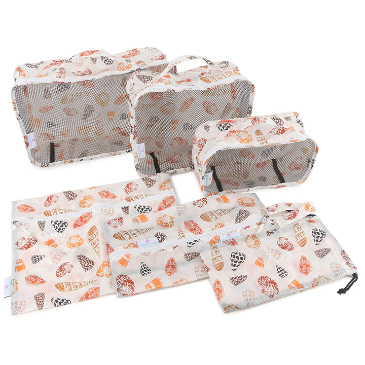 Packing Cubes Cone Shells White (6-piece)