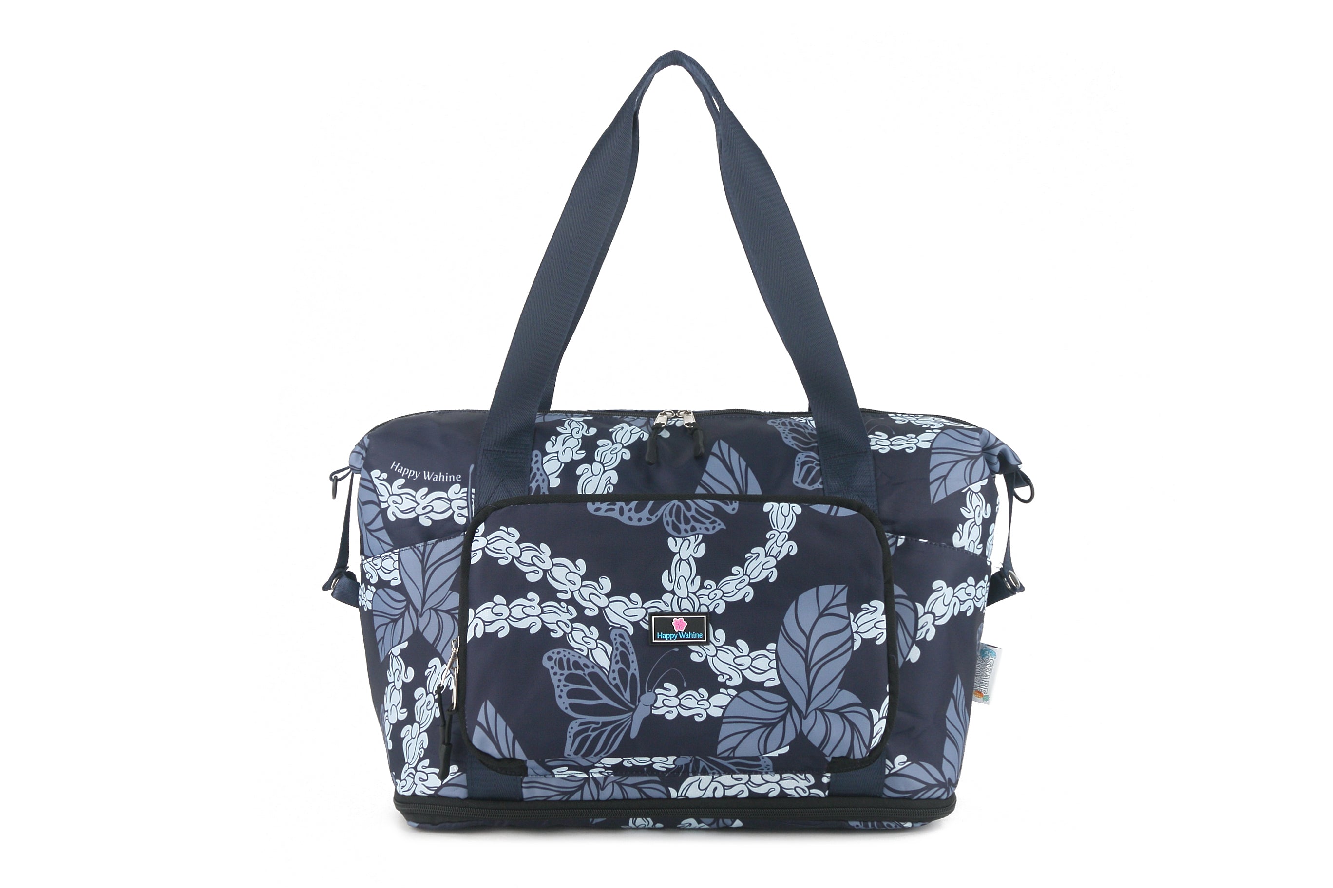 Foldable Duffle Sydney Crownflower Navy – Happy Wahine